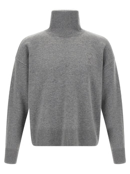 Ami Paris Grauer Wollcardigan