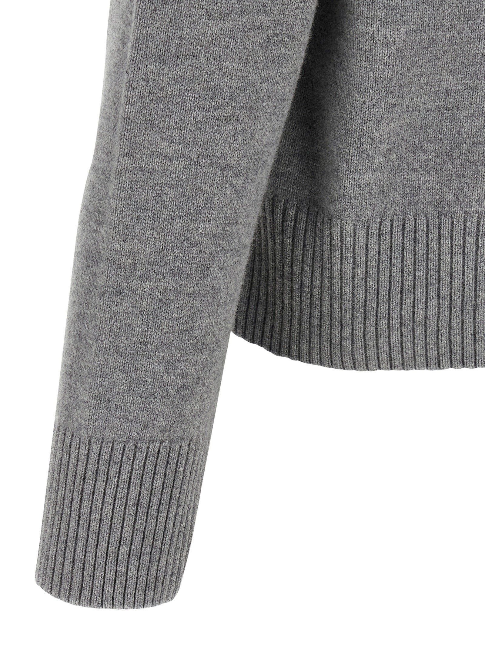 Ami Paris Grauer Wollcardigan