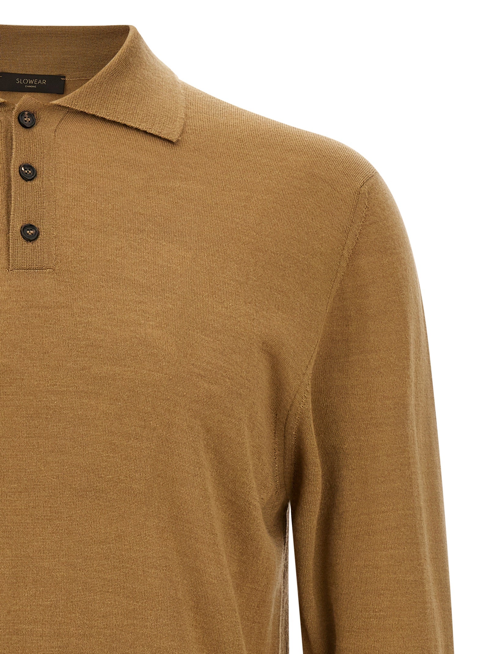 ZANONE Beige Kaschmir-Poloshirt