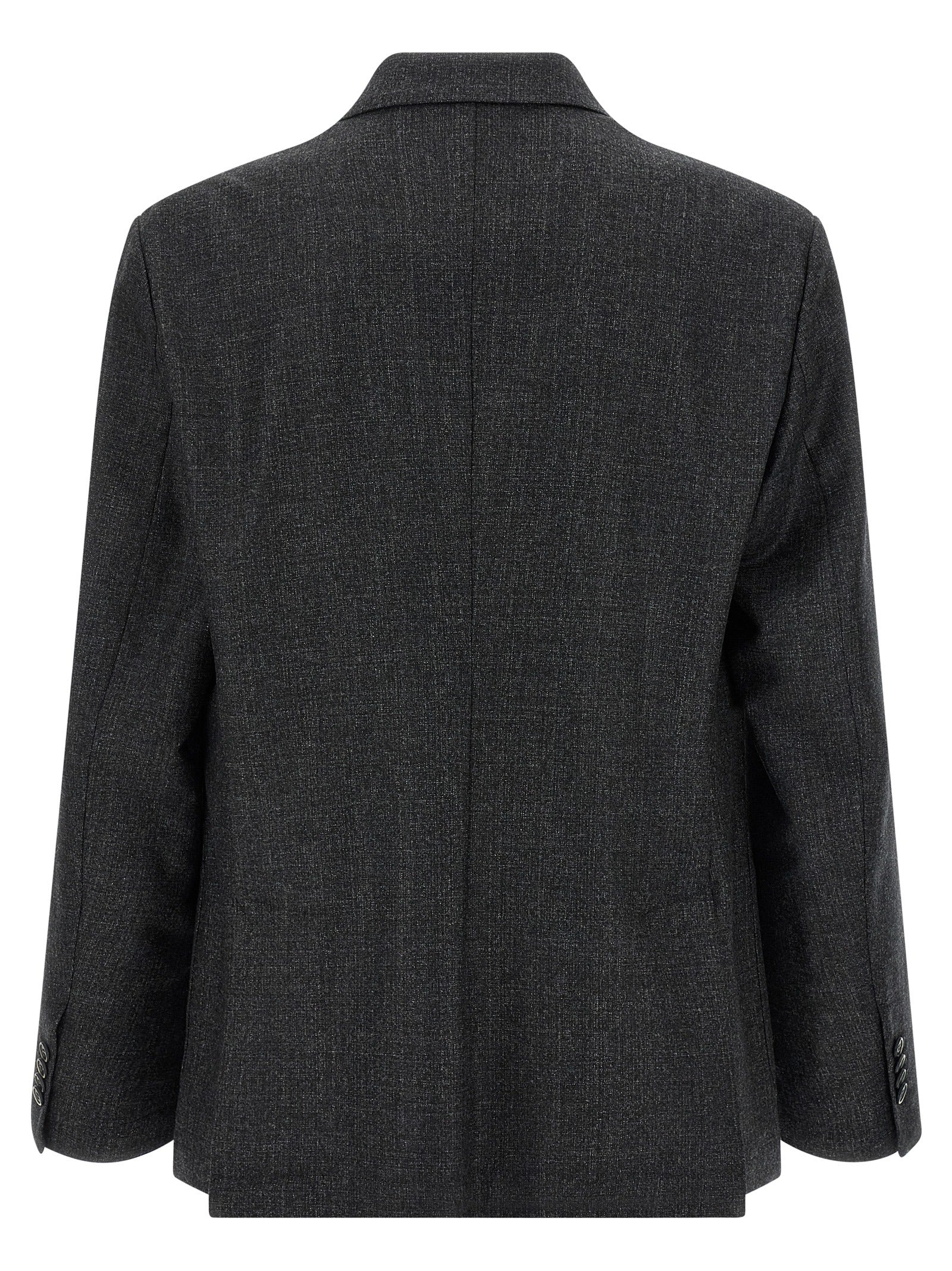 BARENA Grauer Blazer aus reiner Schurwolle