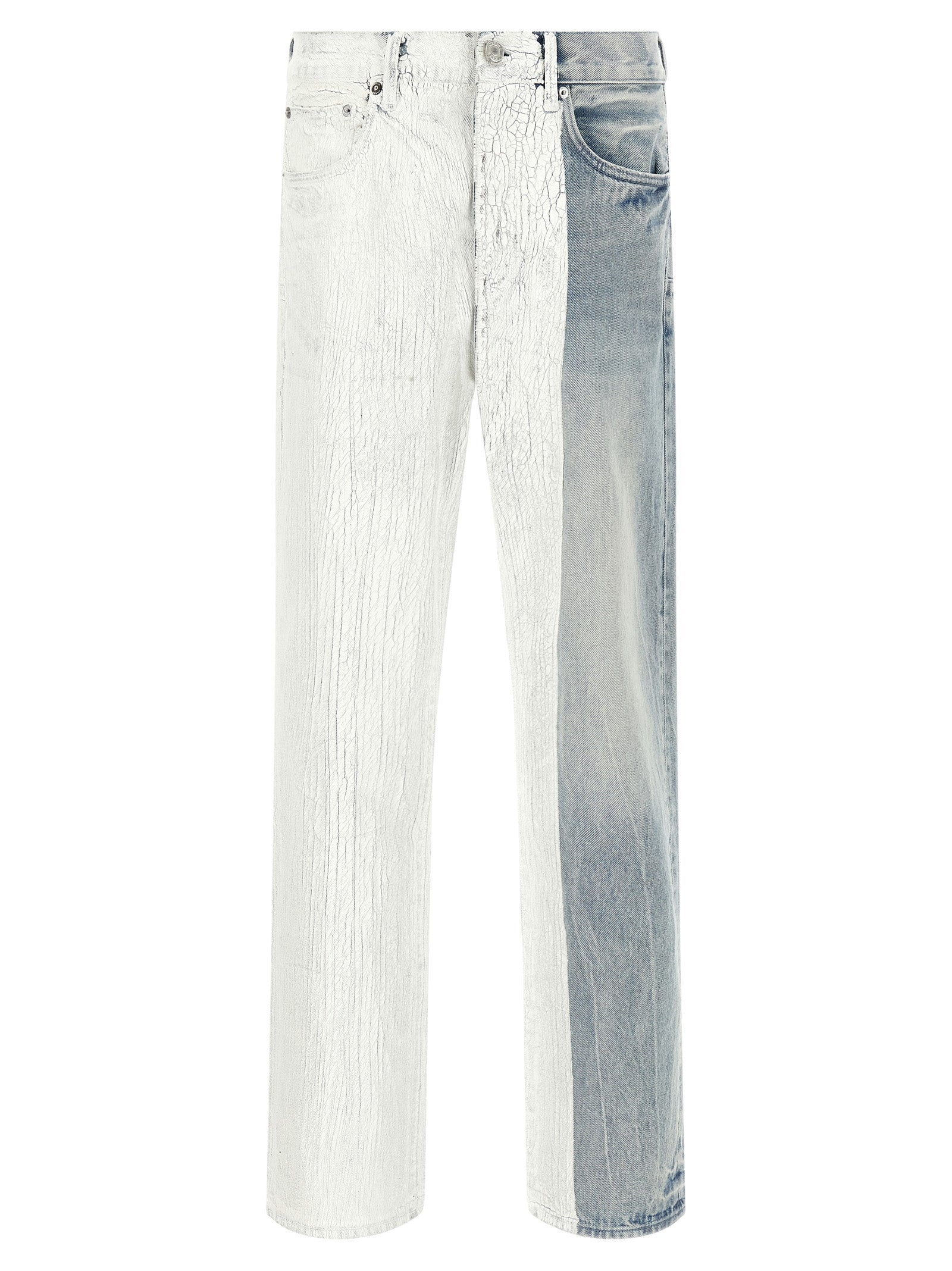 PURPLE Blaue Jeans aus Baumwolle im geraden Schnitt