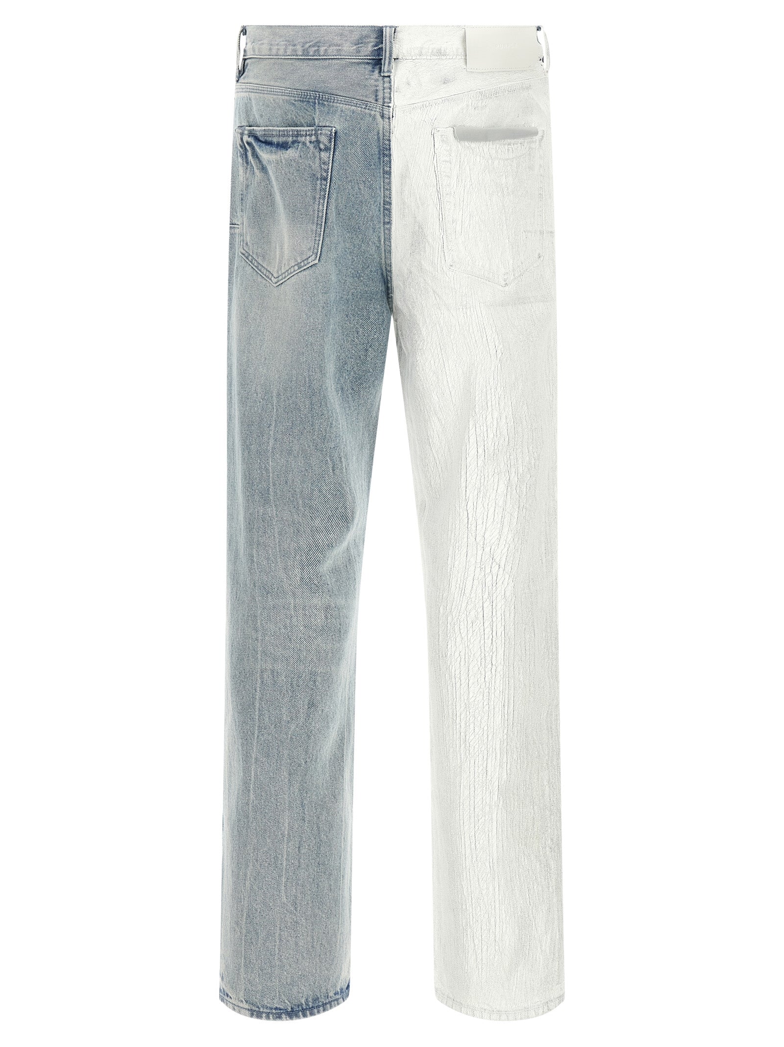 PURPLE Blaue Jeans aus Baumwolle im geraden Schnitt