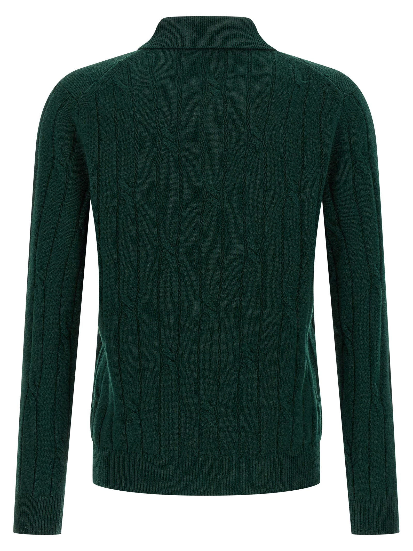 ZANONE Zweifarbige Poloshirt aus reiner Schurwolle
