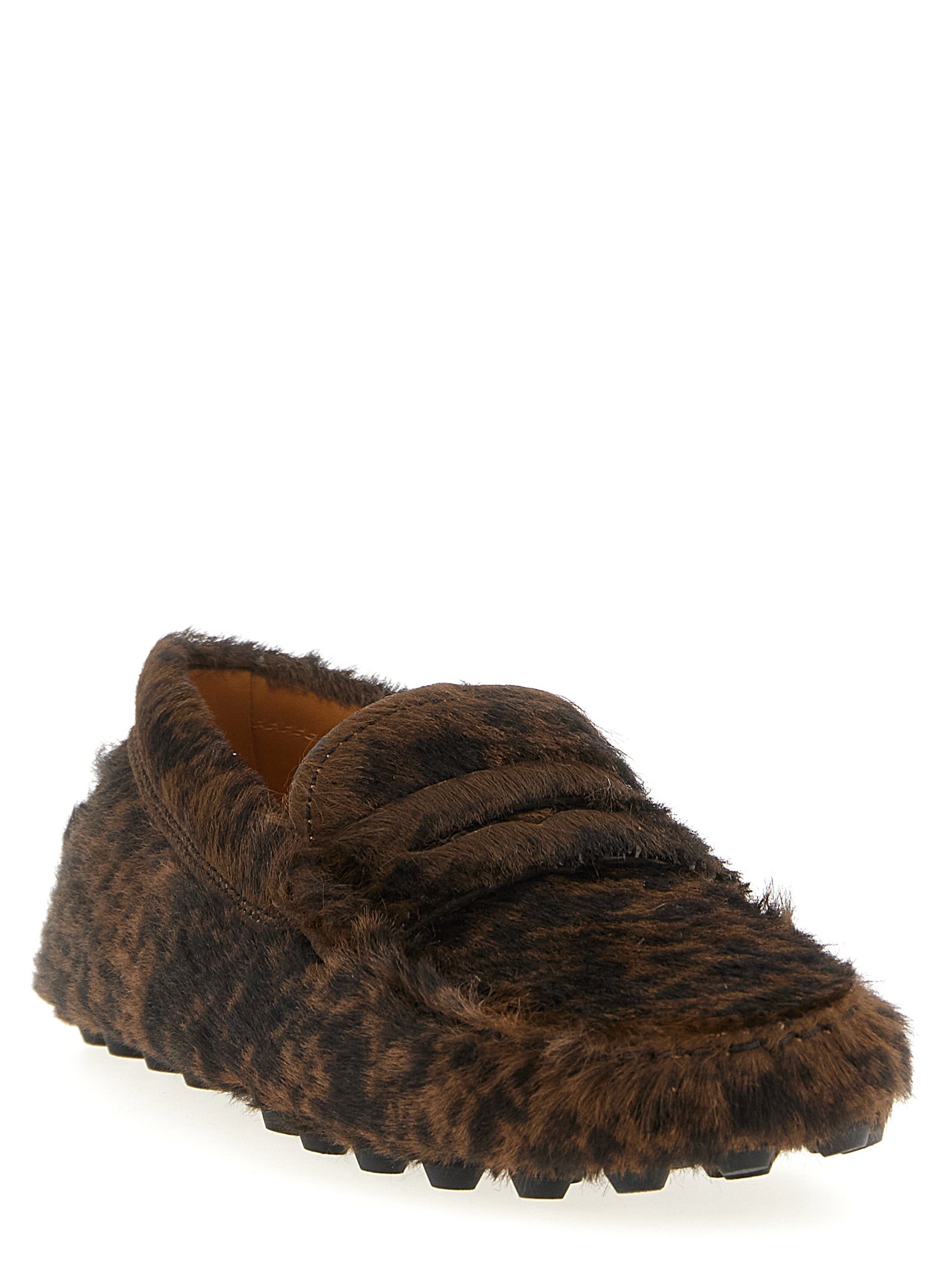 Tod's Braune Kalbsleder-Slipper