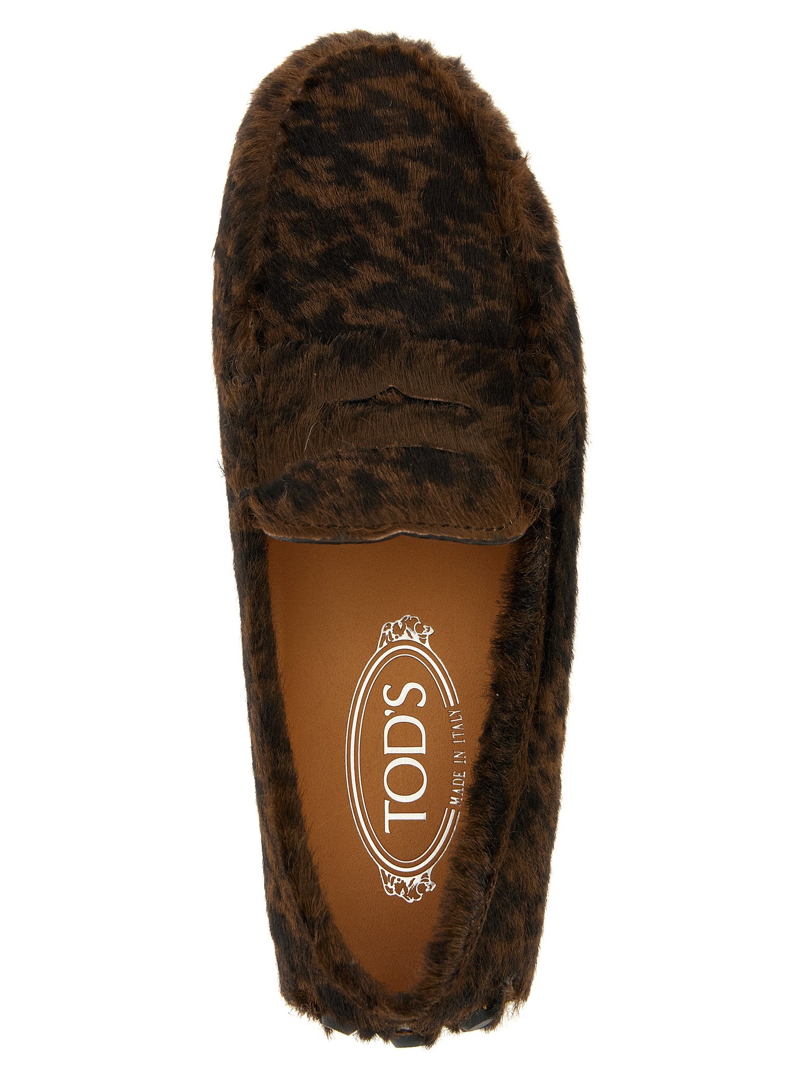 Tod's Braune Kalbsleder-Slipper