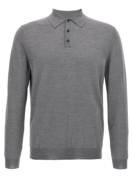 ZANONE Graues Kaschmir-Poloshirt