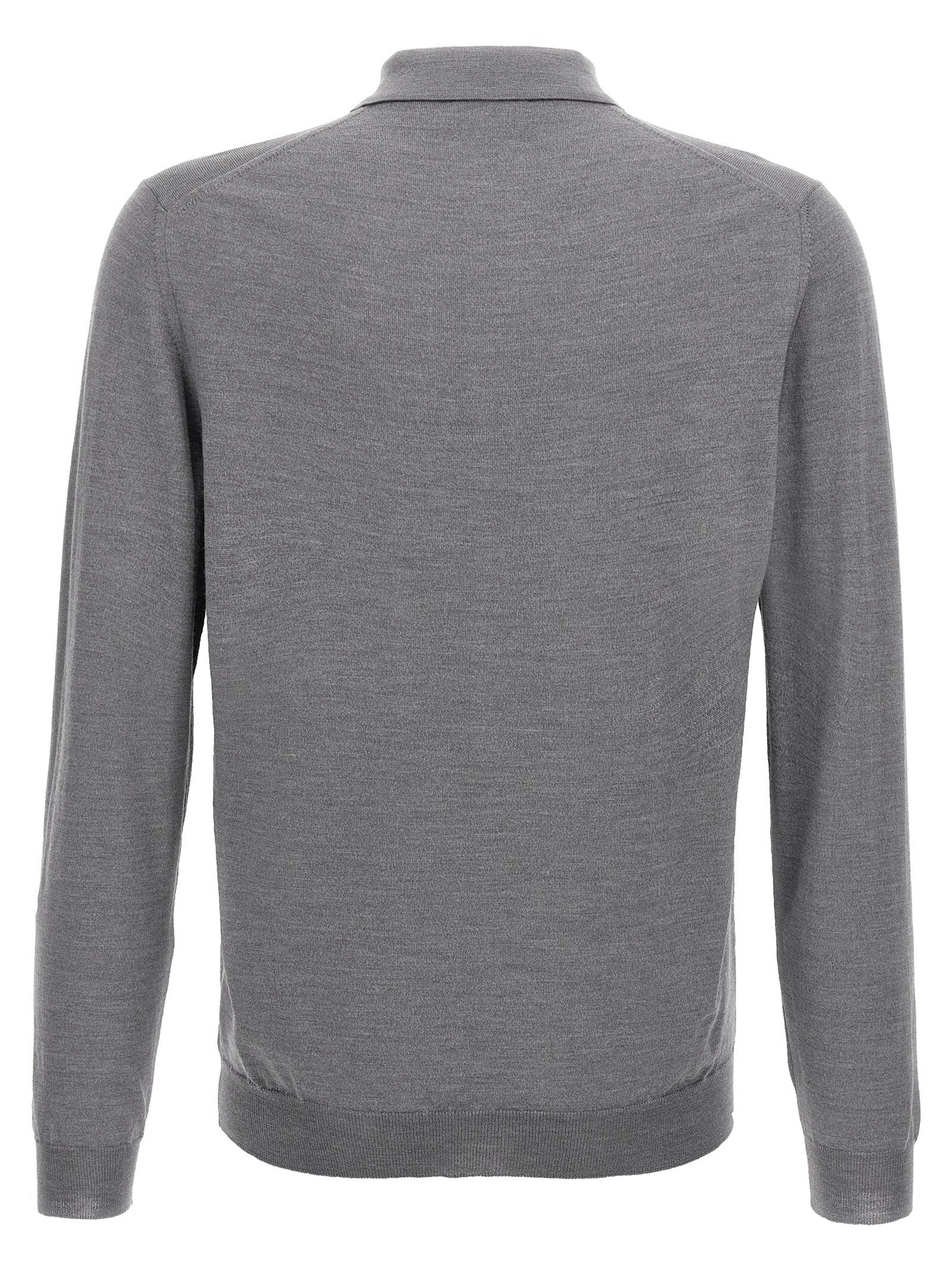 ZANONE Graues Kaschmir-Poloshirt
