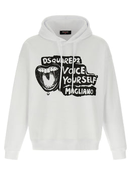 Dsquared² Zweifarbiger Baumwollpullover