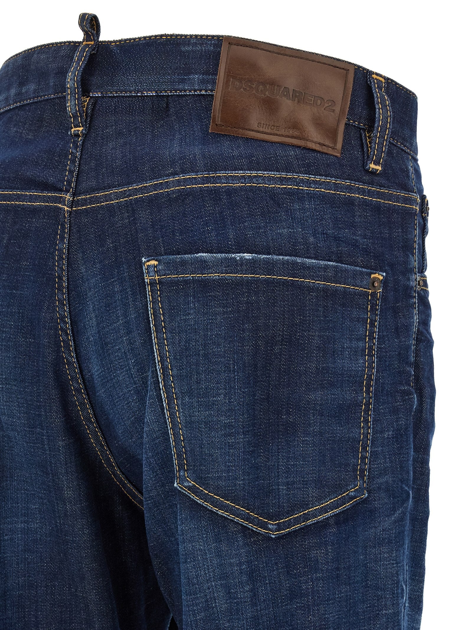 Dsquared² Blaue Jeans aus Baumwolle im geraden Schnitt