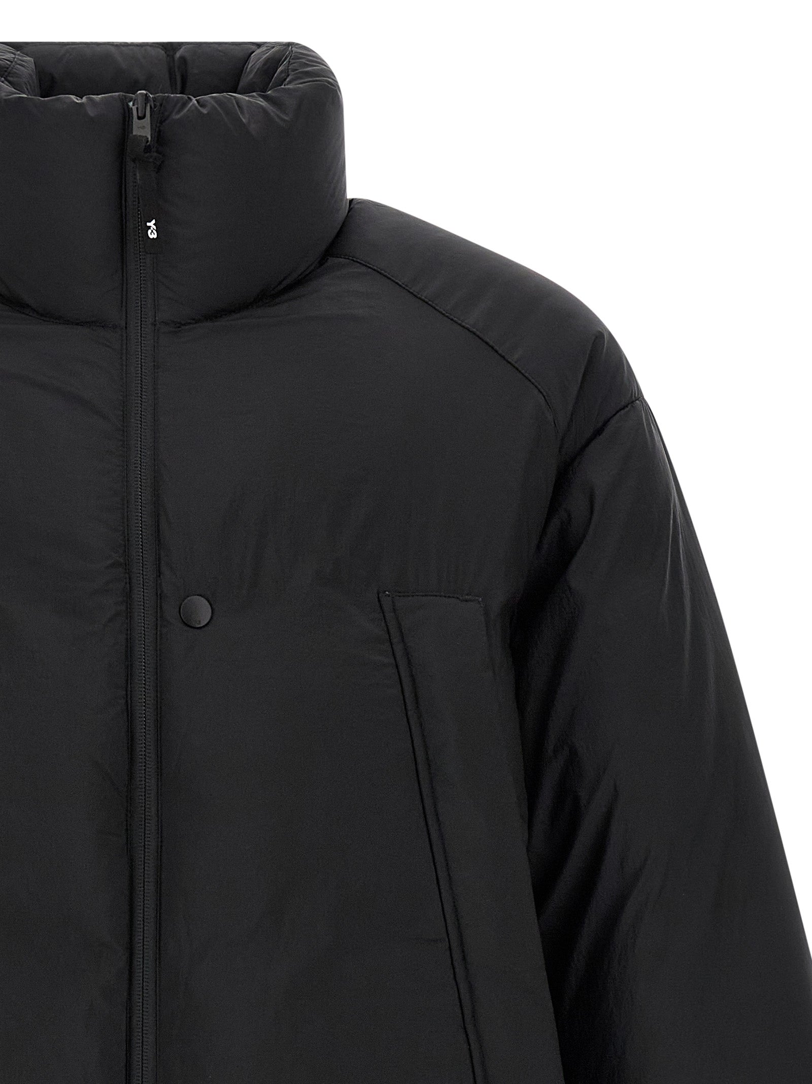 Y-3 Schwarze Polyamid-Shell-Jacke