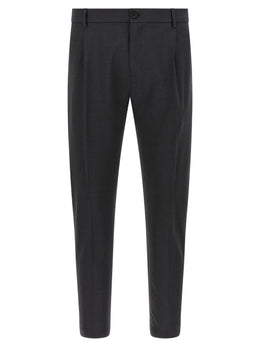 Department 5 Graue Cropped Hose aus reiner Schurwolle