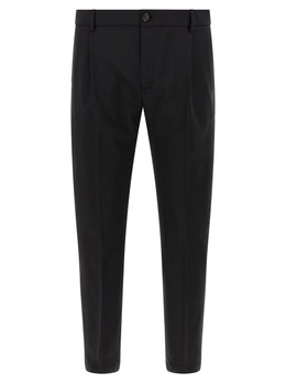 Department 5 Schwarze Cropped Hose aus Schurwolle