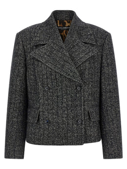 Dolce & Gabbana Zweifarbiger Blazer aus Elasthan