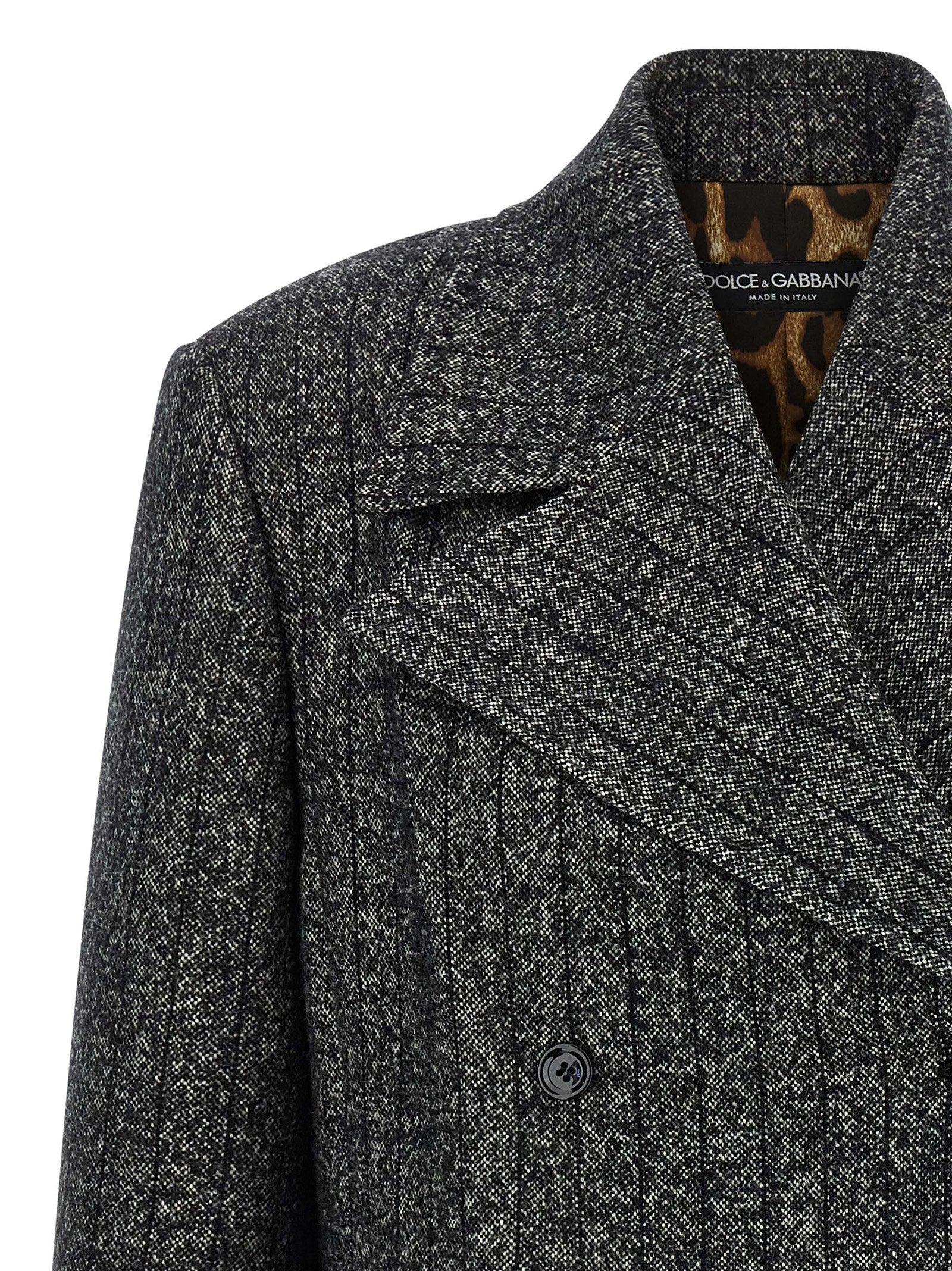 Dolce & Gabbana Zweifarbiger Blazer aus Elasthan