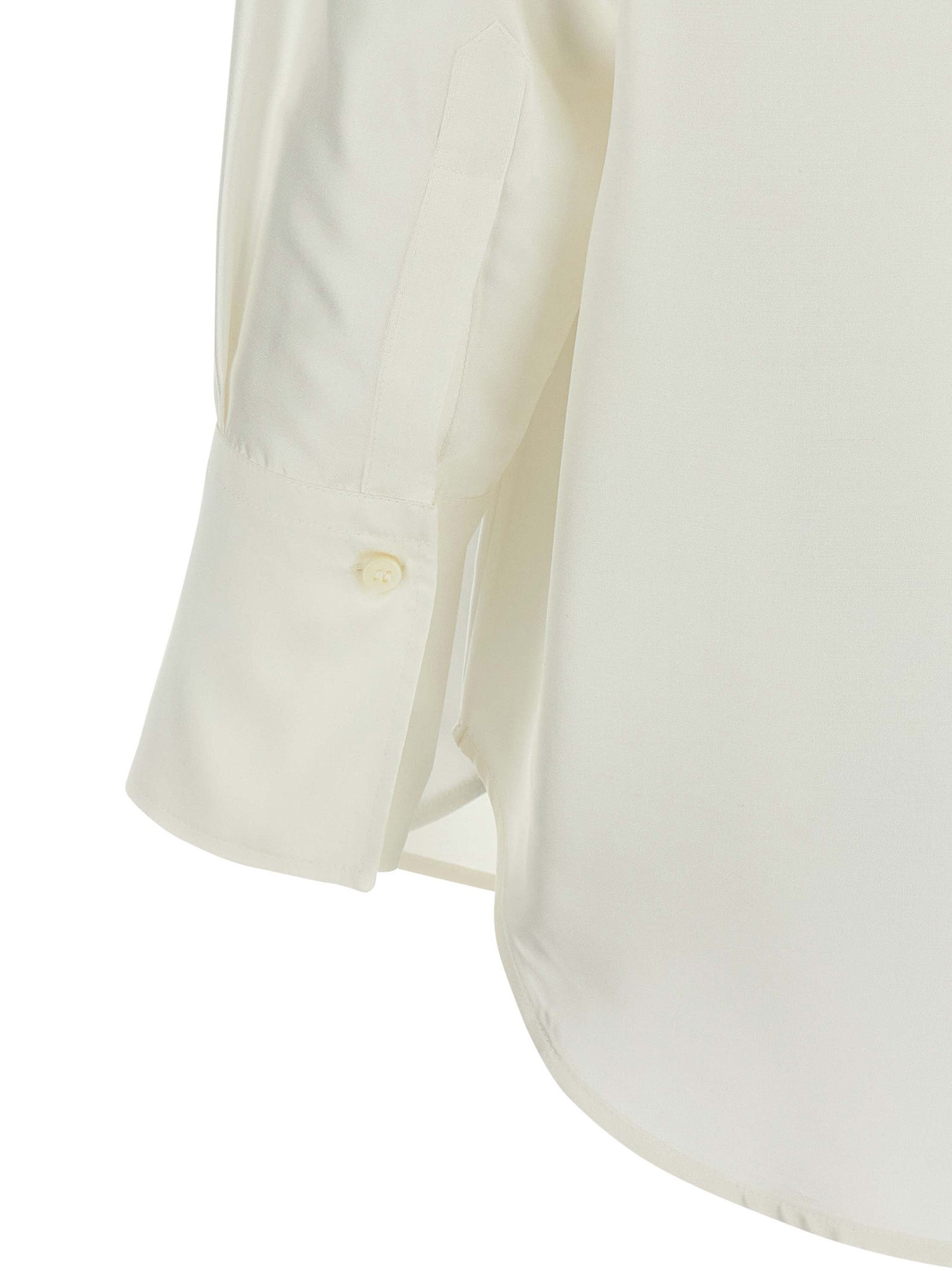Alberto Biani Seidenbluse in Weiß