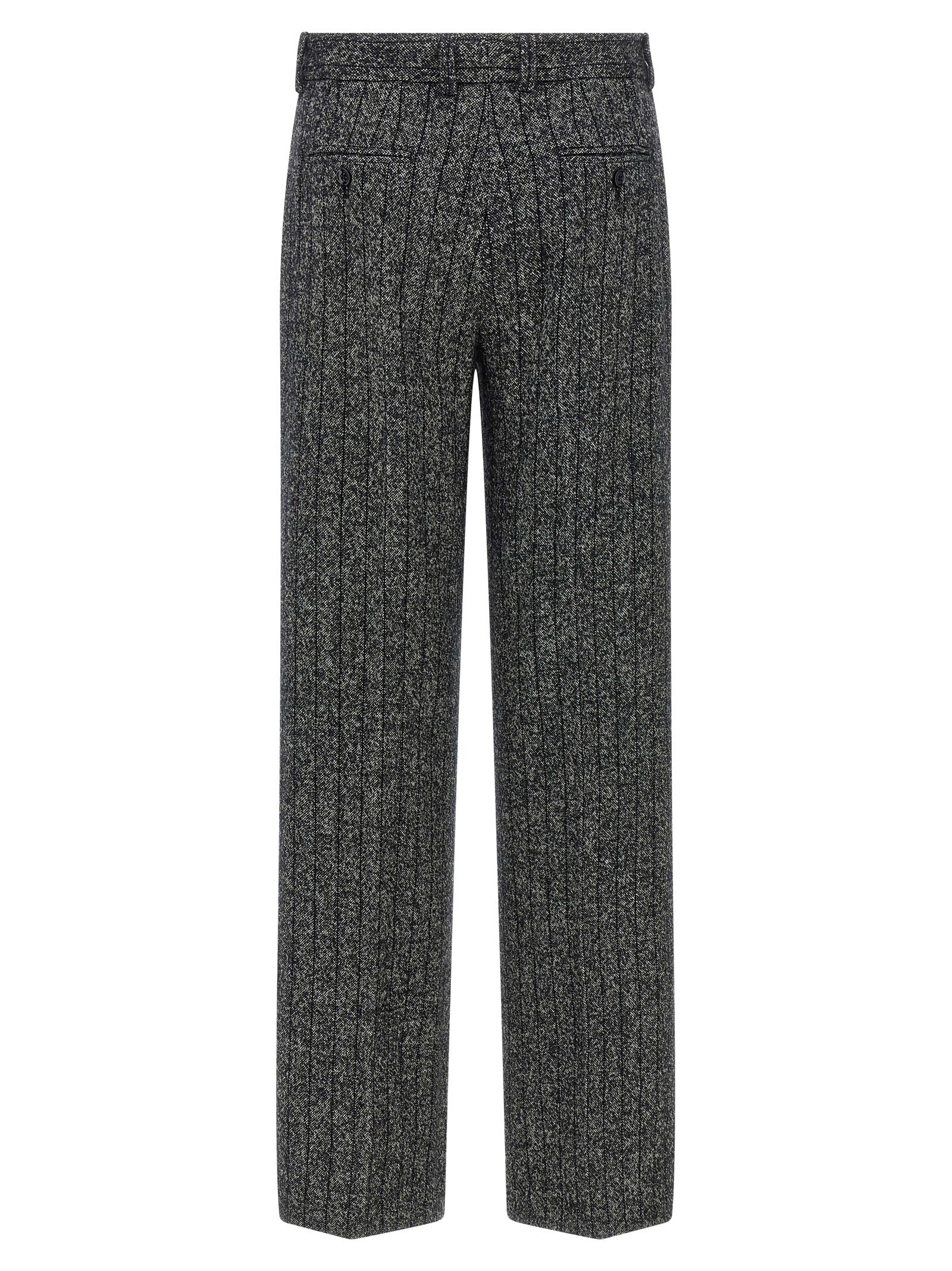 Dolce & Gabbana Zweifarbige Hose aus reiner Schurwolle