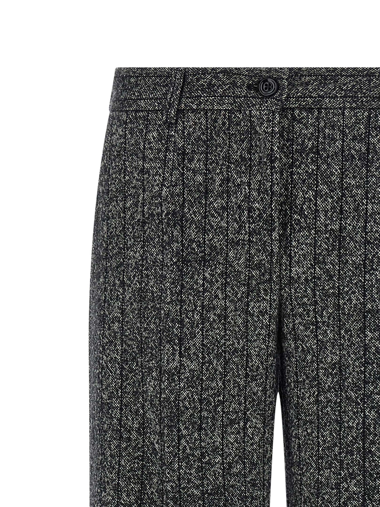 Dolce & Gabbana Zweifarbige Hose aus reiner Schurwolle