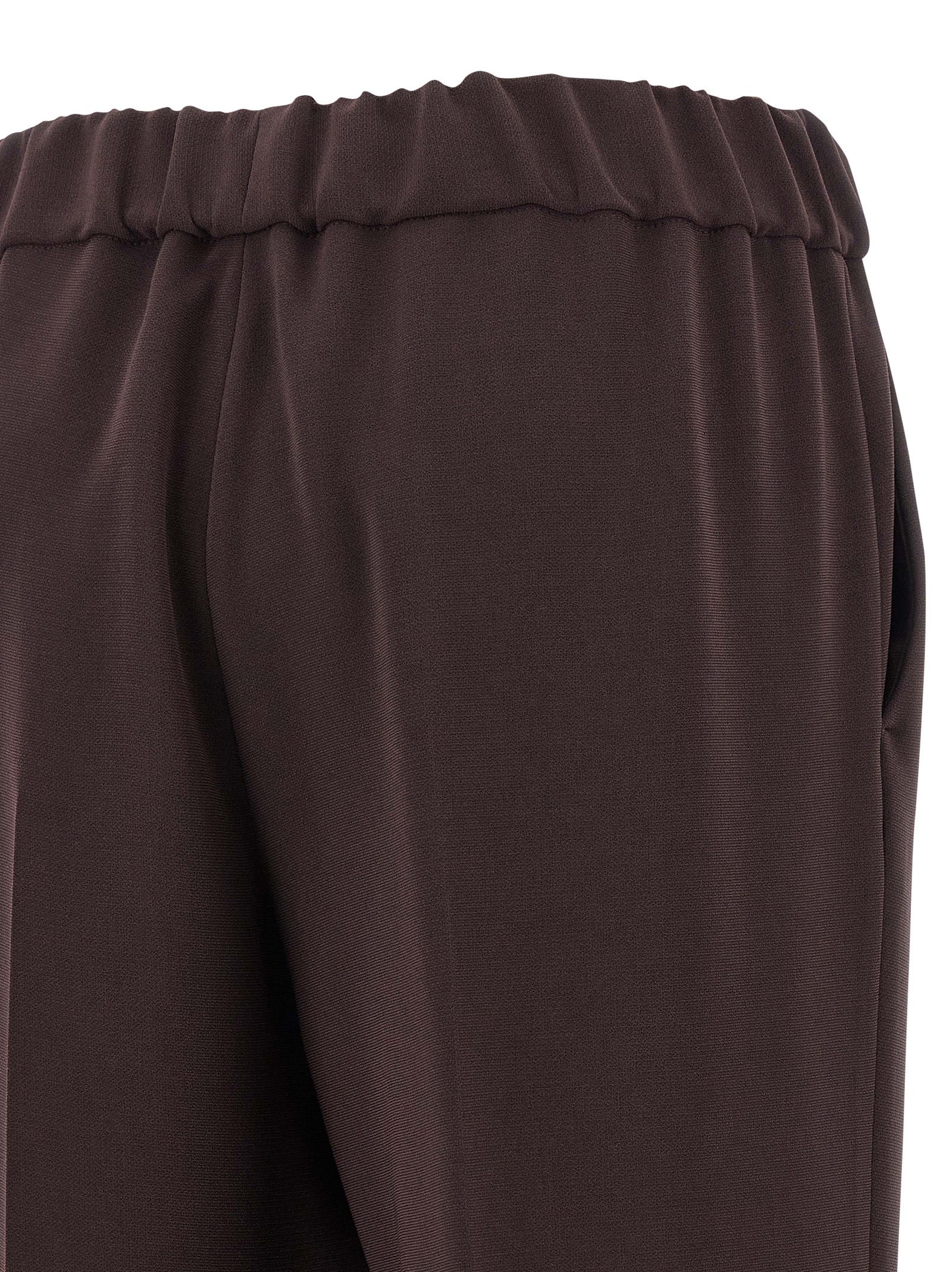 Alberto Biani Braune Triacetat Freizeithose