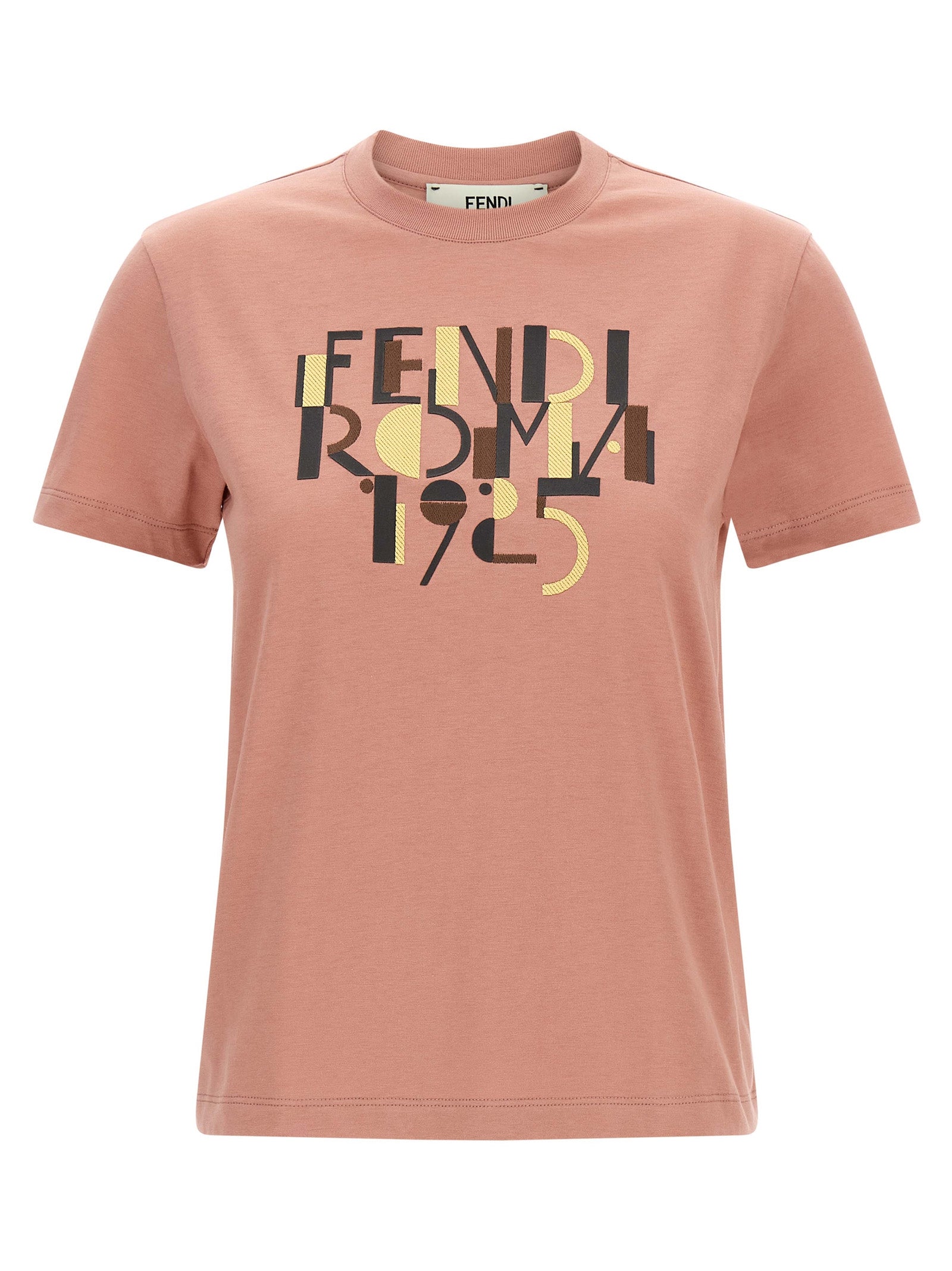 Fendi Mehrfarbiges Baumwoll-T-Shirt