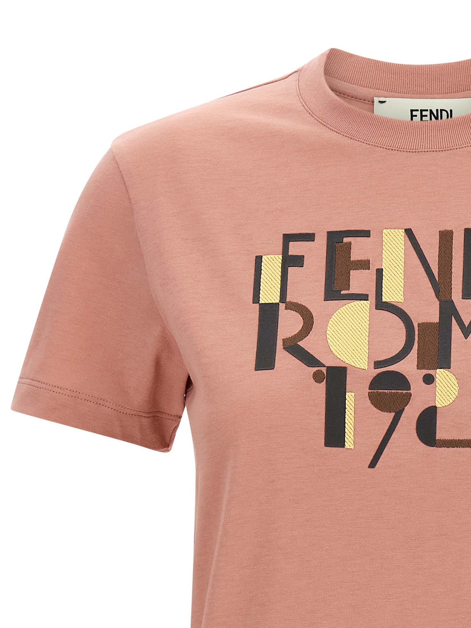 Fendi Mehrfarbiges Baumwoll-T-Shirt