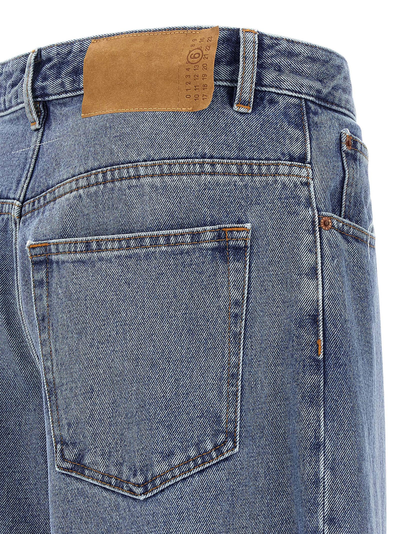 MM6 Maison Margiela Blaue Baumwolljeans Denim