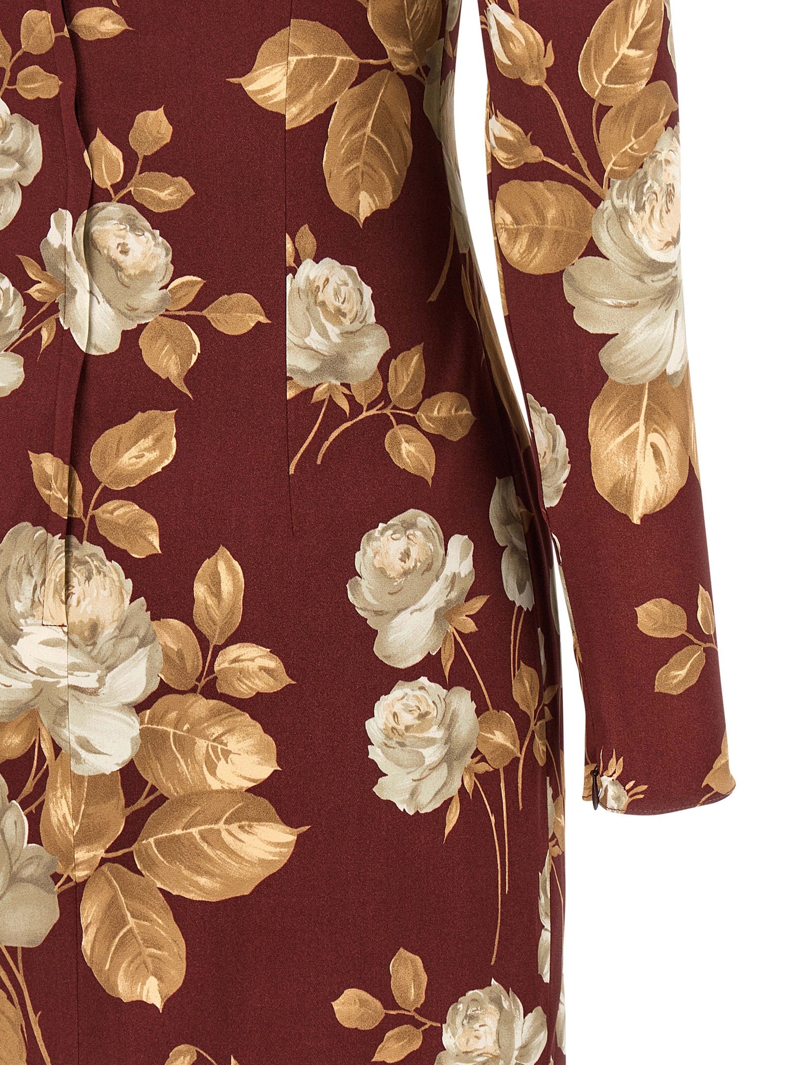 Dolce & Gabbana Mehrfarbiges Midi-Kleid aus Elasthan