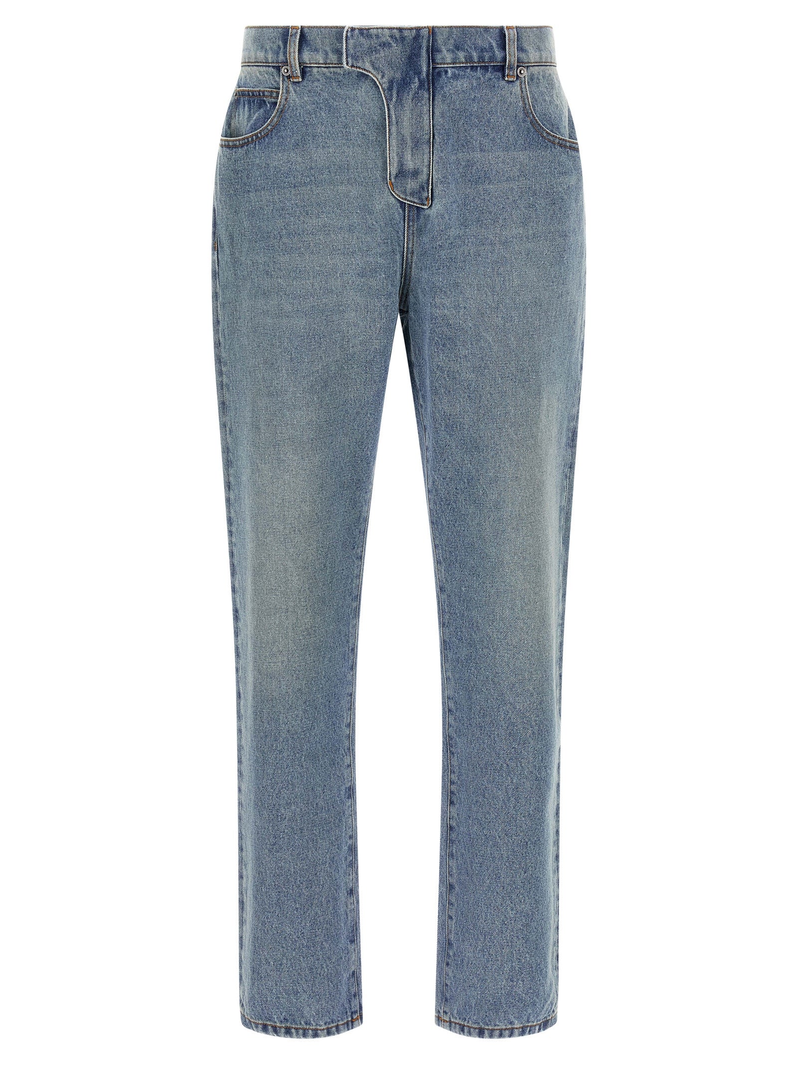 Balmain Blaue Baumwolljeans Denim