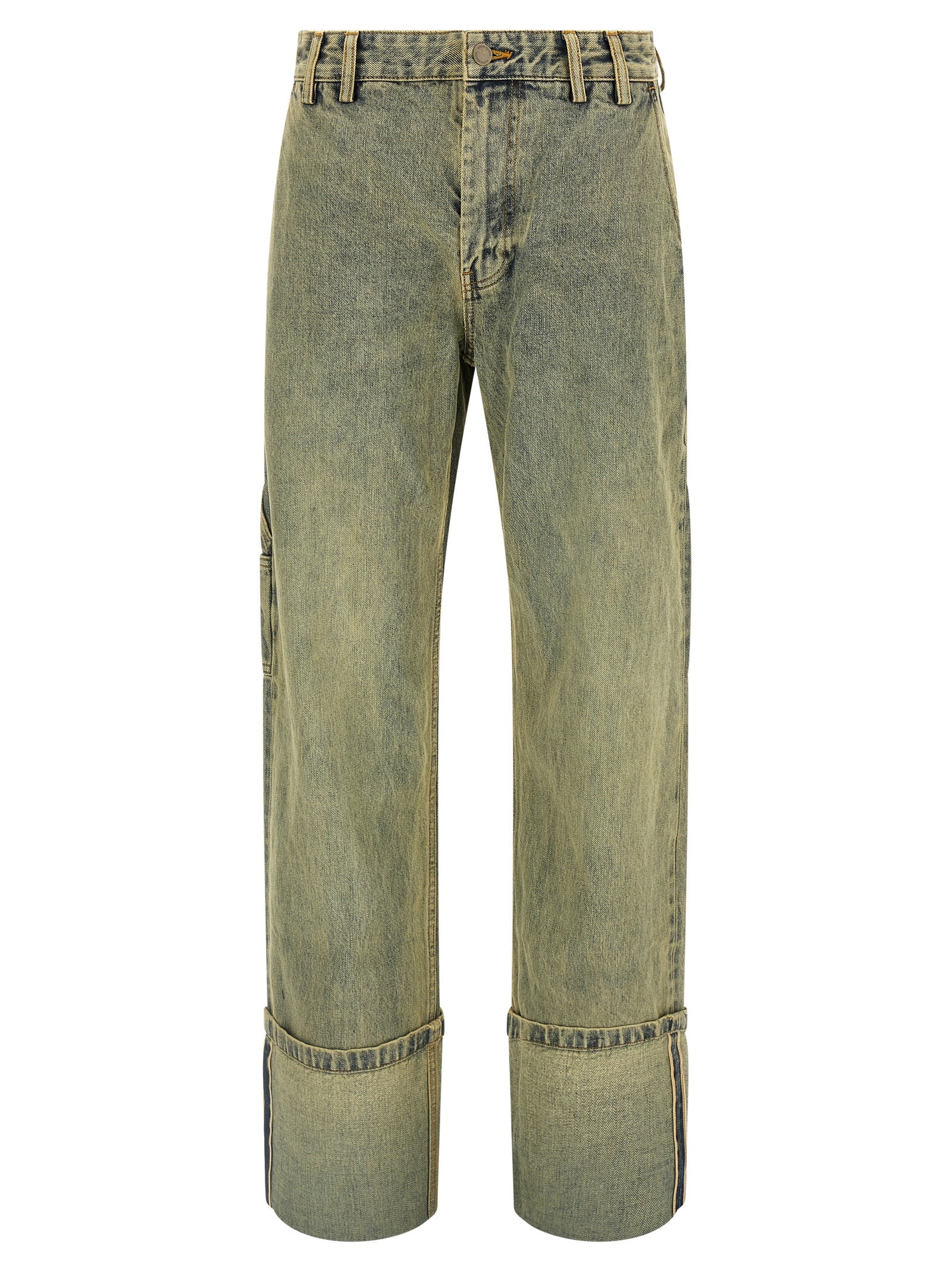 Entire Studios Zweifarbige Baumwoll-Jeans Denim