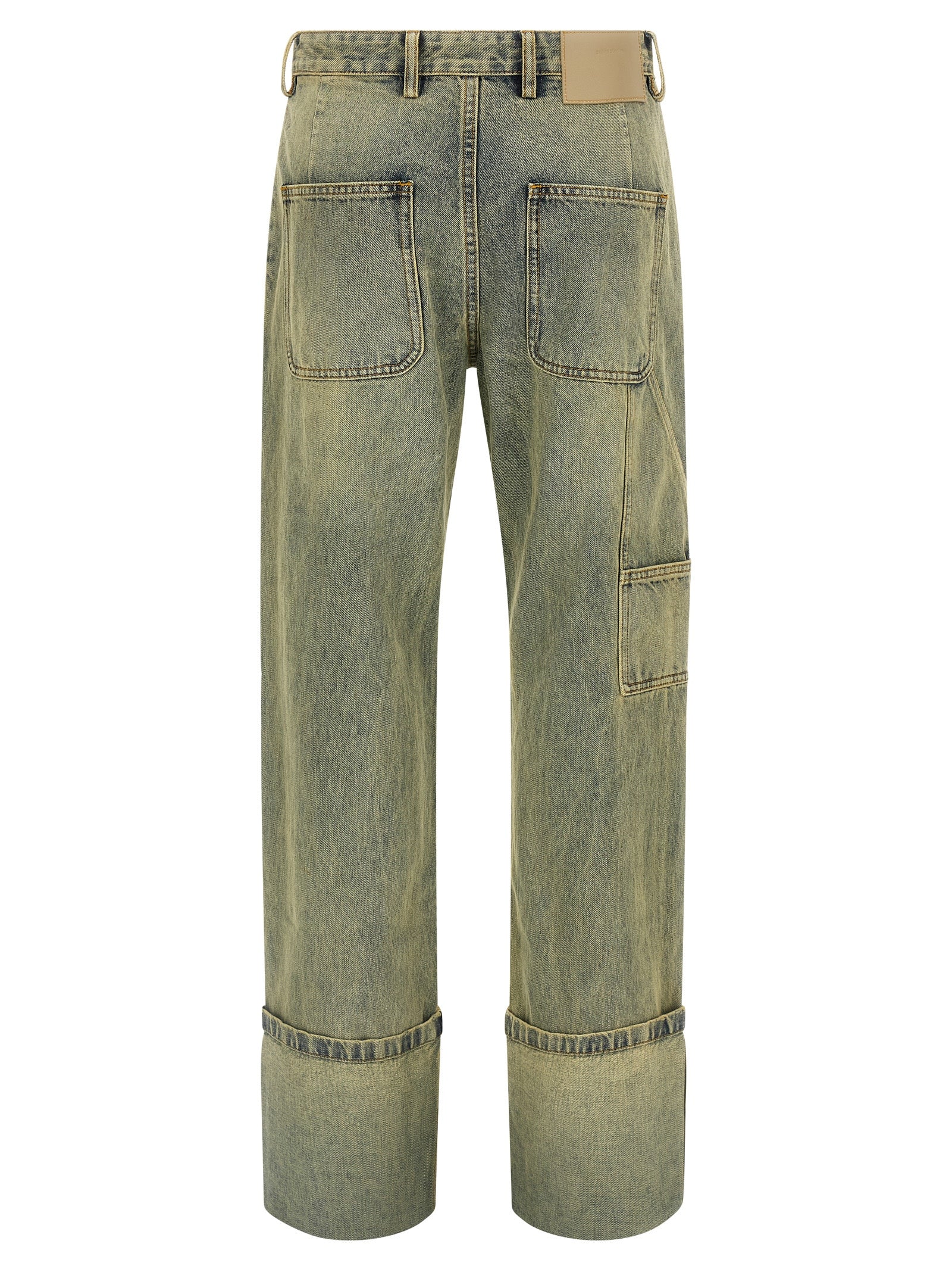 Entire Studios Zweifarbige Baumwoll-Jeans Denim