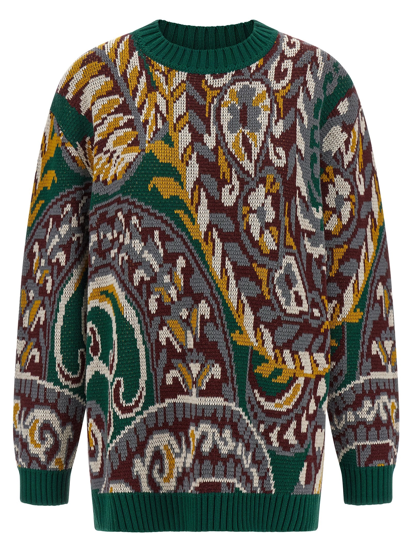Etro Mehrfarbige Wollstrickjacke