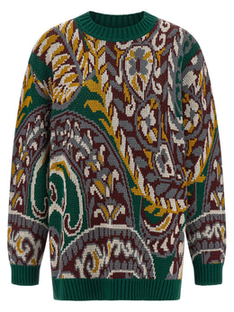 Etro Mehrfarbige Wollstrickjacke