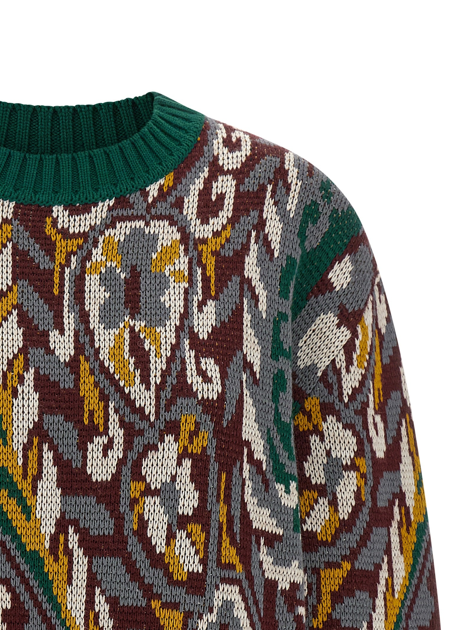 Etro Mehrfarbige Wollstrickjacke