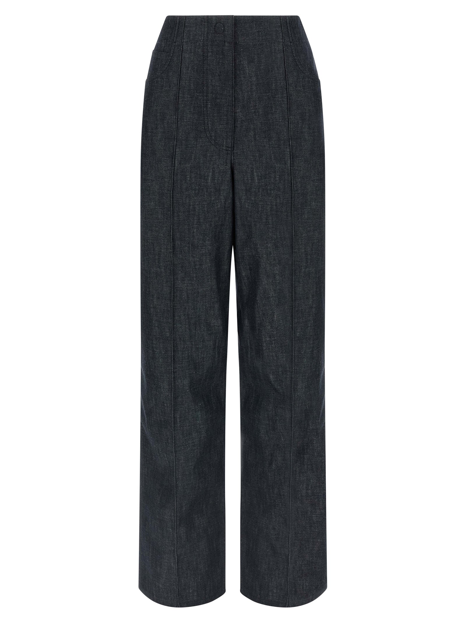 Fendi Blaue High-Waist Jeans aus Baumwolle