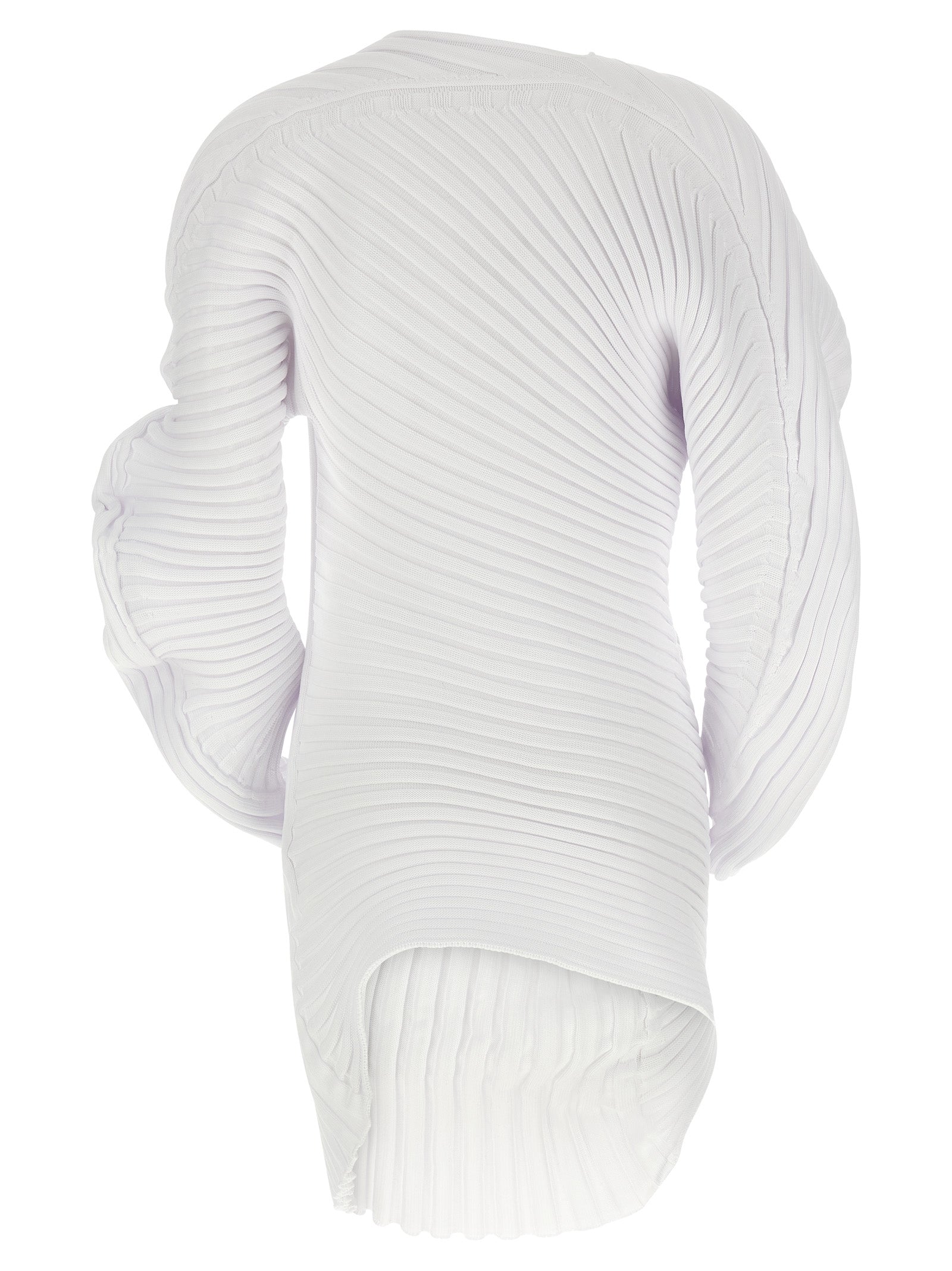 Issey Miyake Weißes Polyester Freizeitkleid