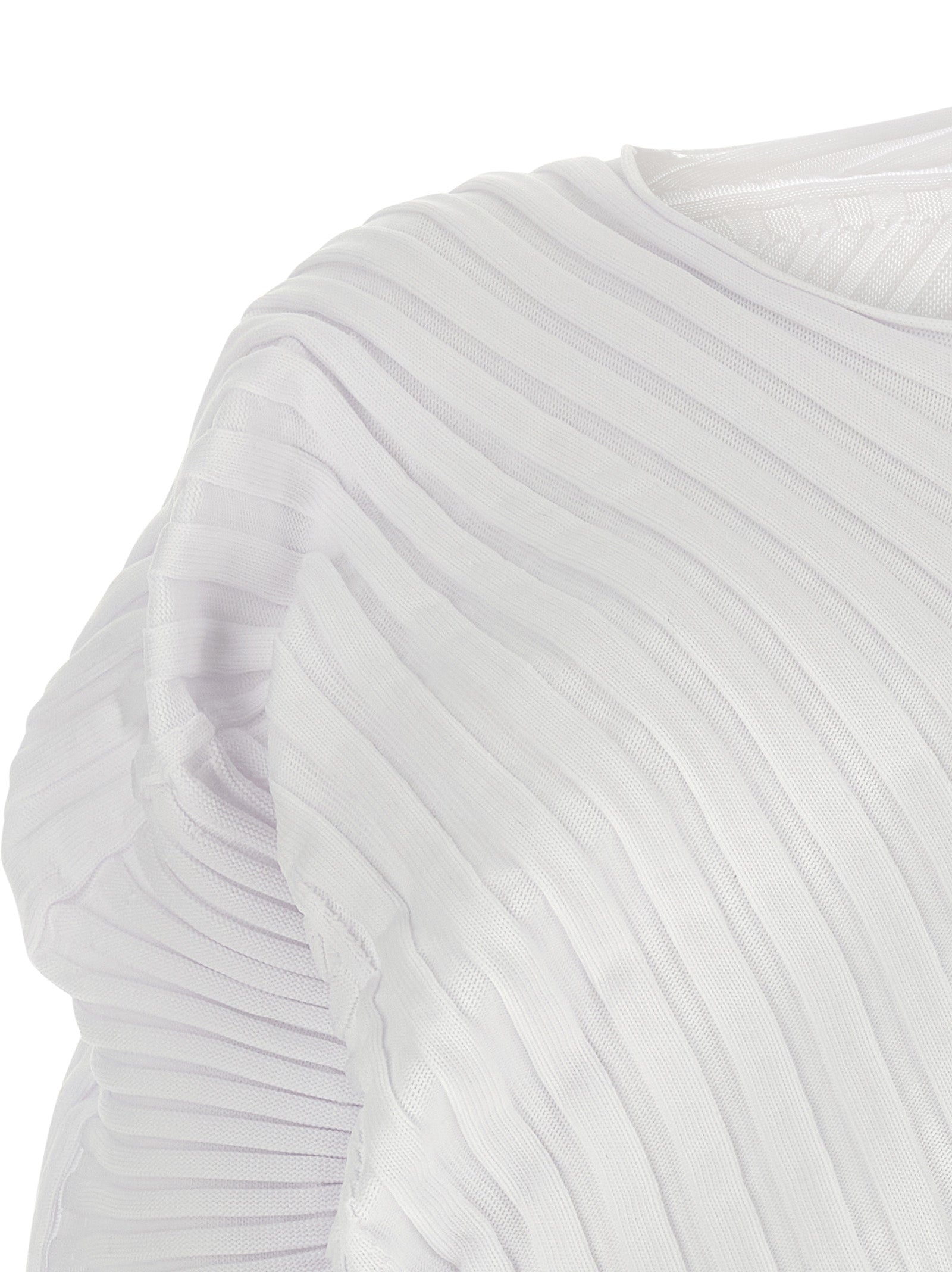 Issey Miyake Weißes Polyester Freizeitkleid