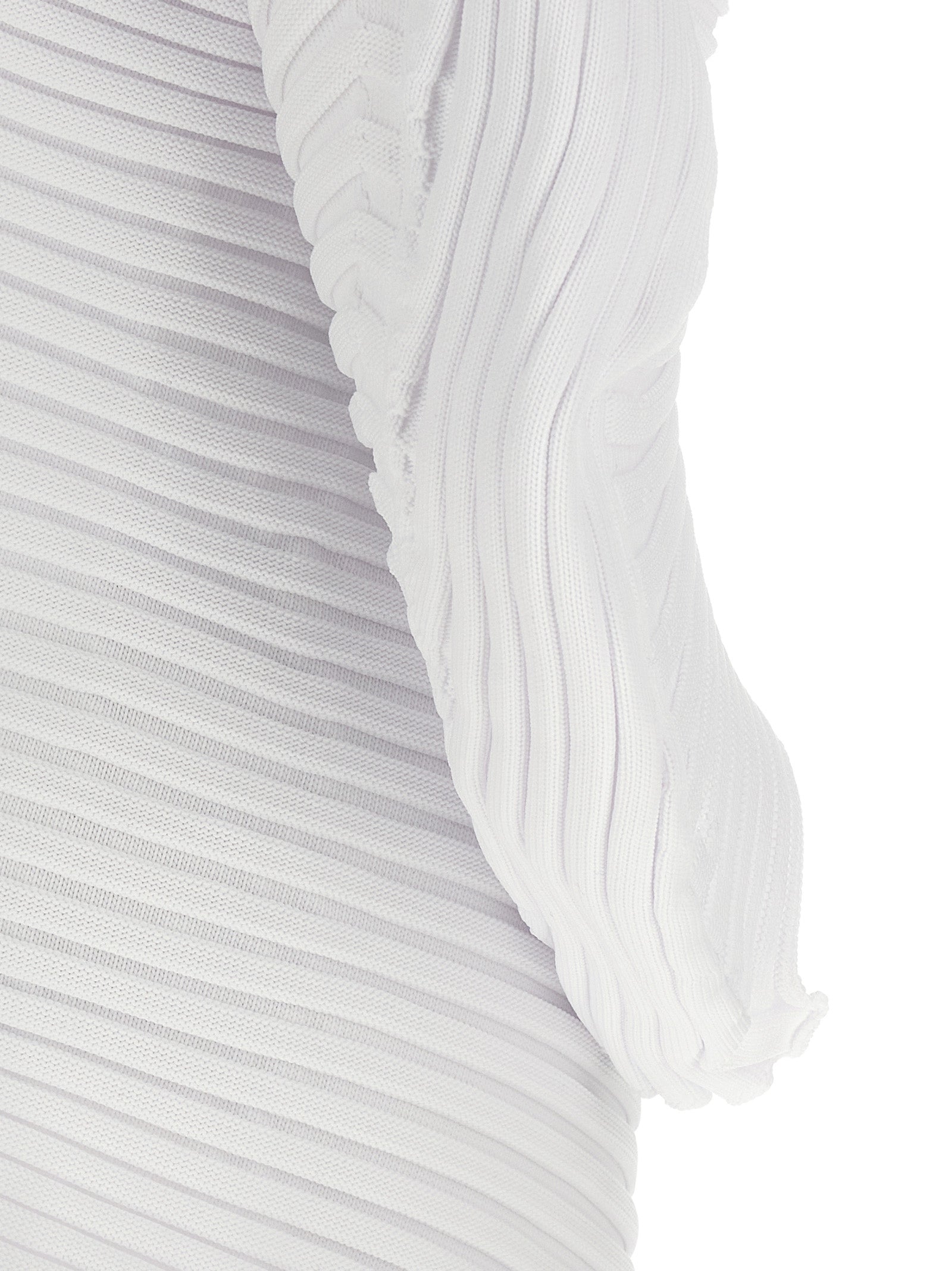 Issey Miyake Weißes Polyester Freizeitkleid