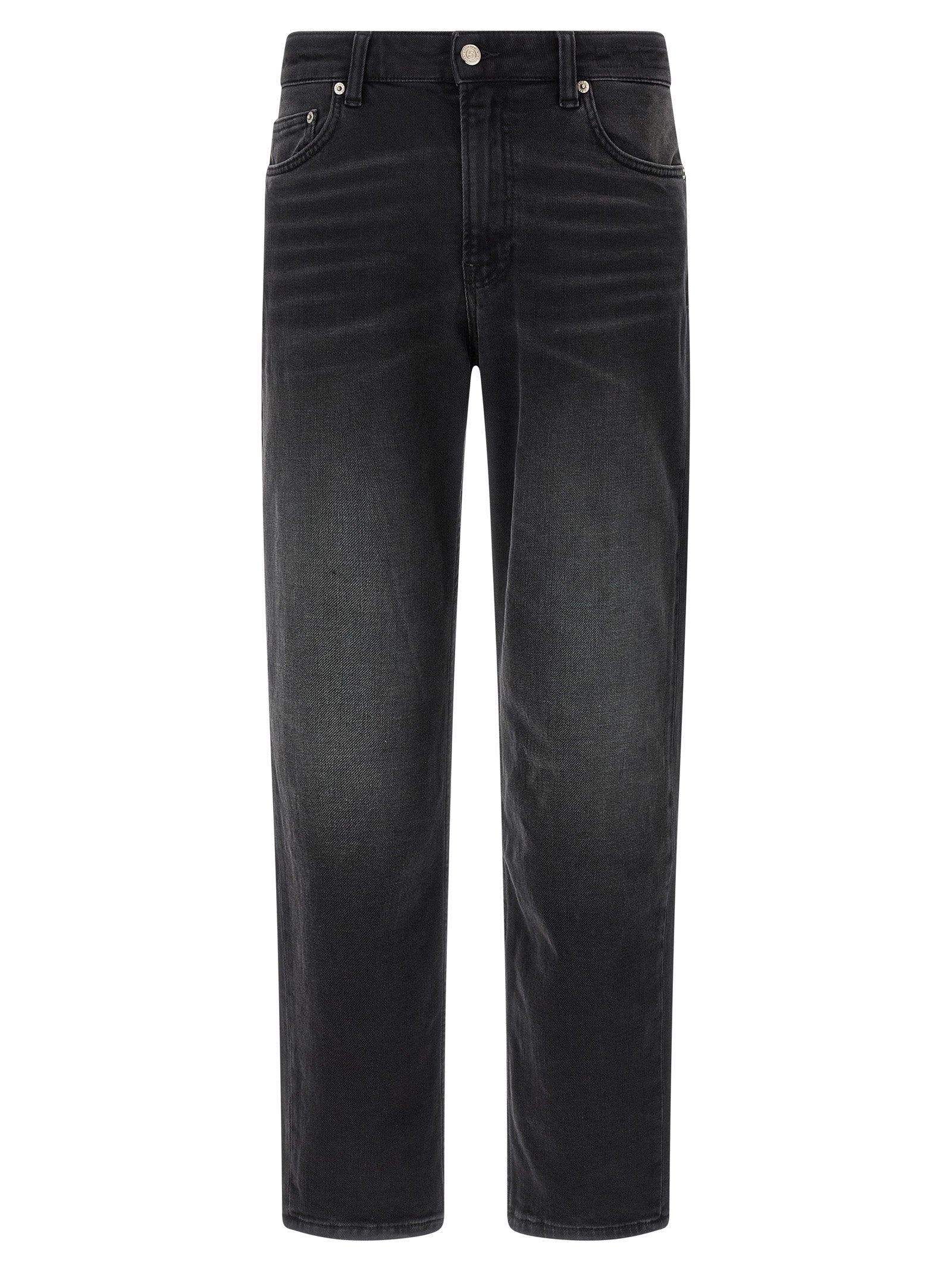 Department 5 Schwarze Baumwoll-Jeans mit geradem Bein