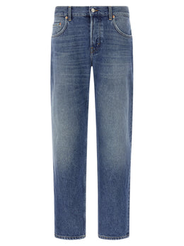 Department 5 Blaue Jeans aus Baumwolle im geraden Schnitt