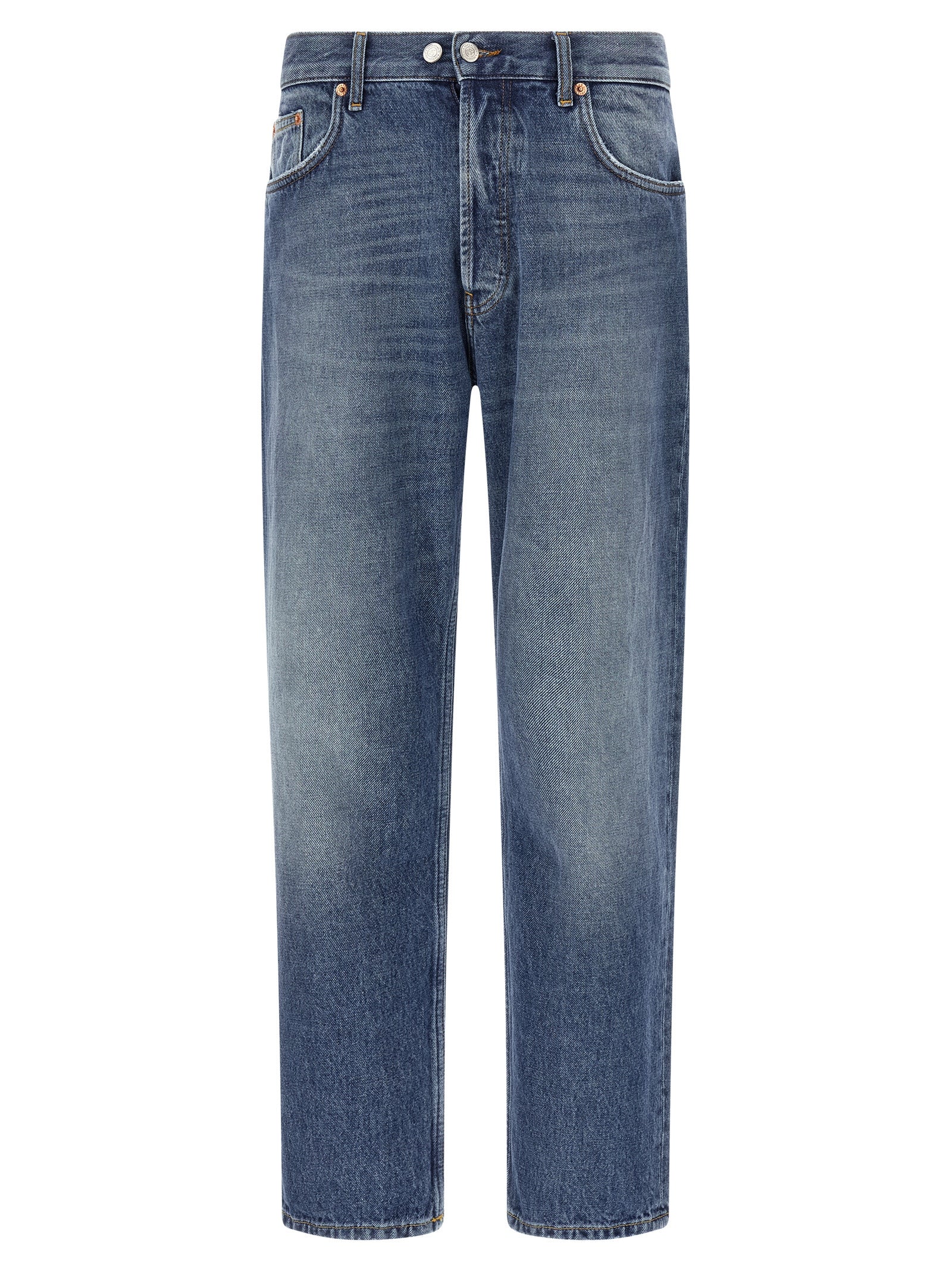 Department 5 Blaue Jeans aus Baumwolle im geraden Schnitt