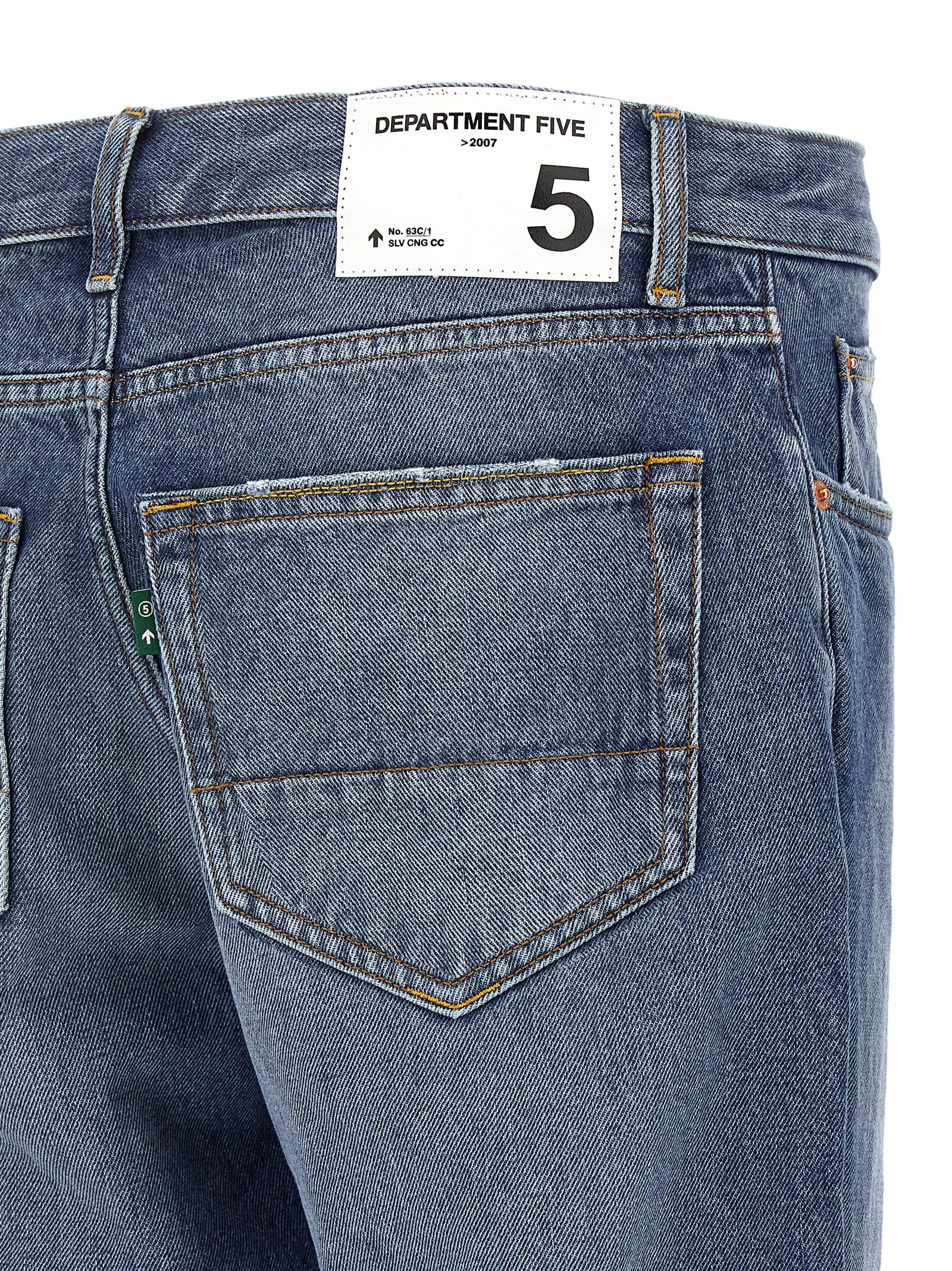 Department 5 Blaue Jeans aus Baumwolle im geraden Schnitt