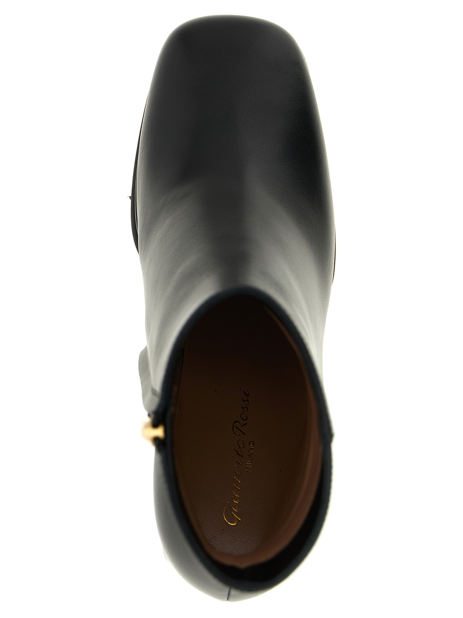 Gianvito Rossi Schwarze Stiefeletten aus Kalbsleder