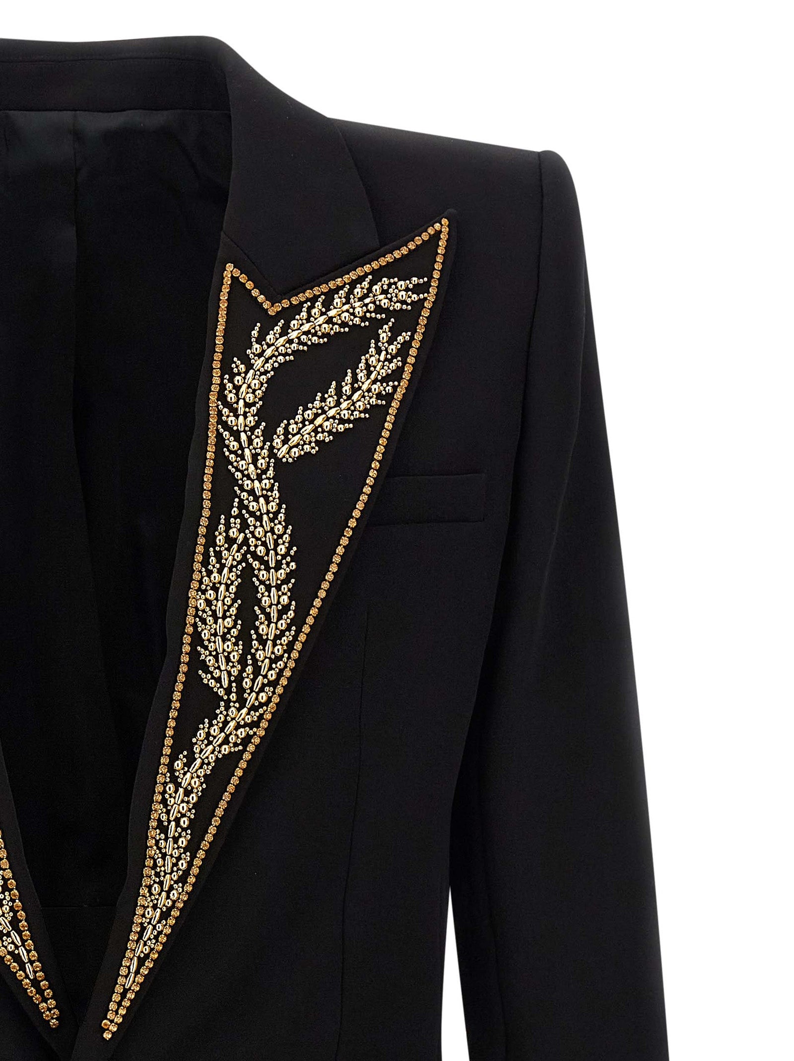 Balmain Schwarzer Blazer aus Viskose