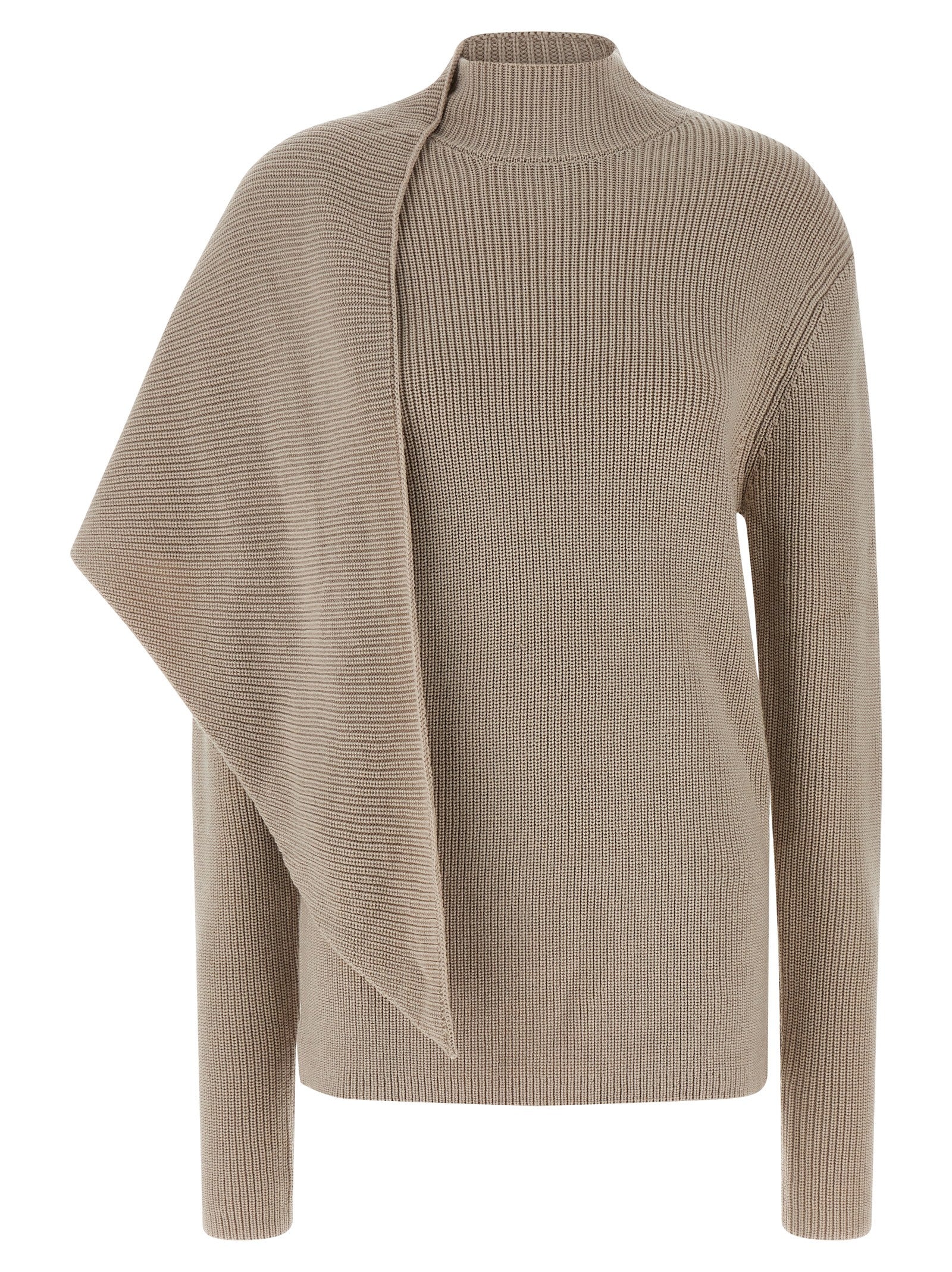 Entire Studios Beige Wollstrickjacke