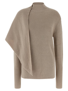 Entire Studios Beige Wollstrickjacke