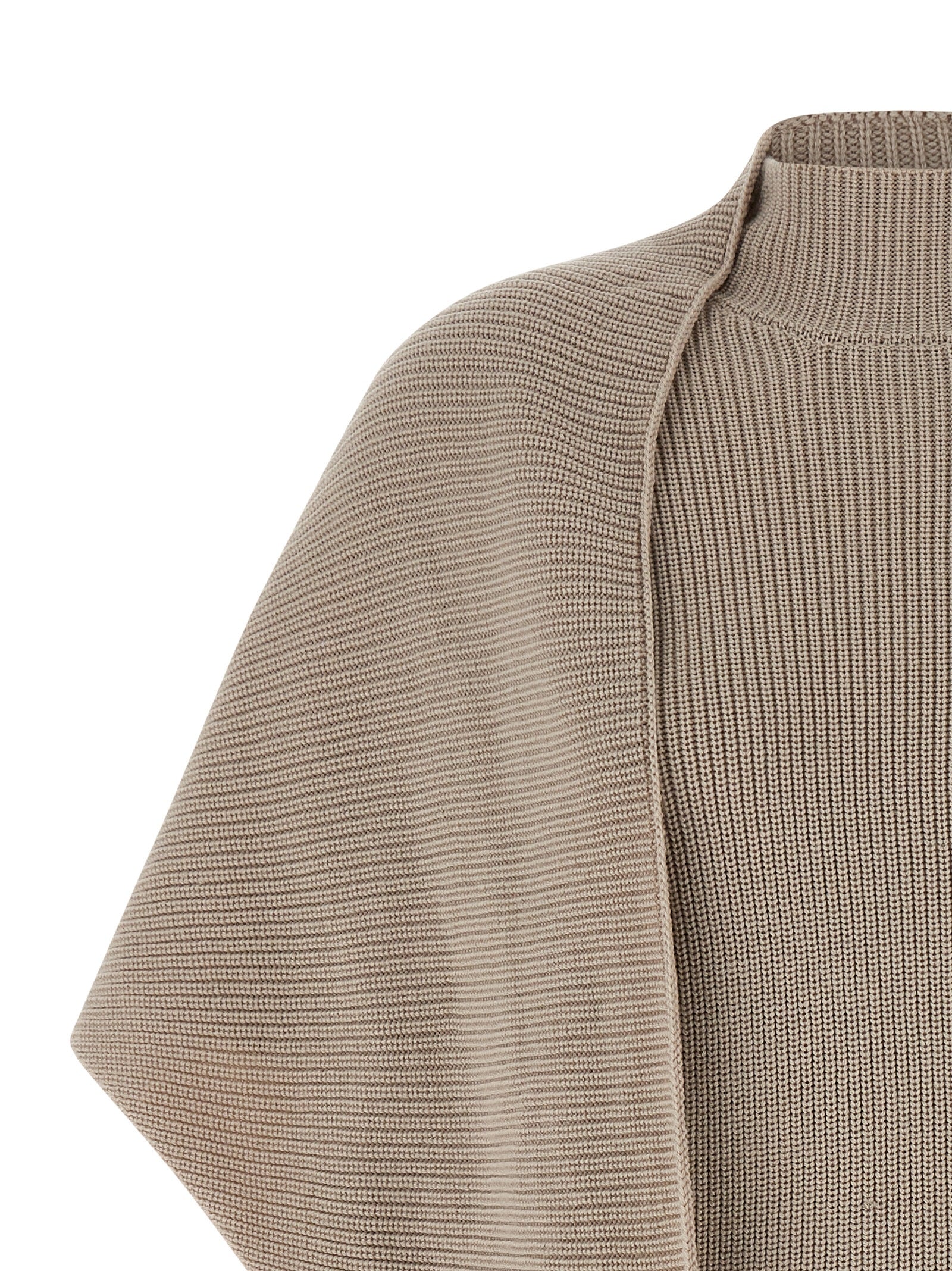 Entire Studios Beige Wollstrickjacke