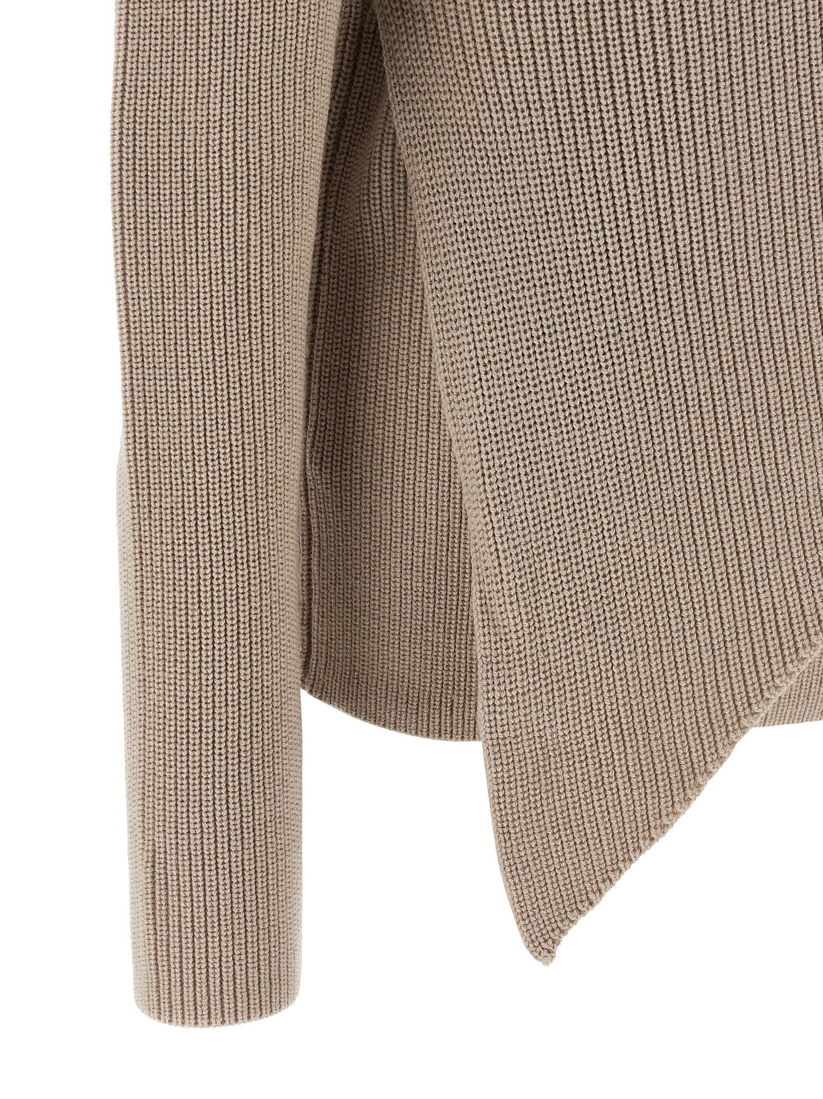 Entire Studios Beige Wollstrickjacke
