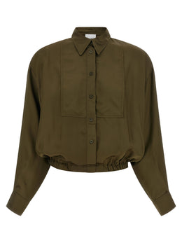 NUDE Zweifarbige Viskosebluse