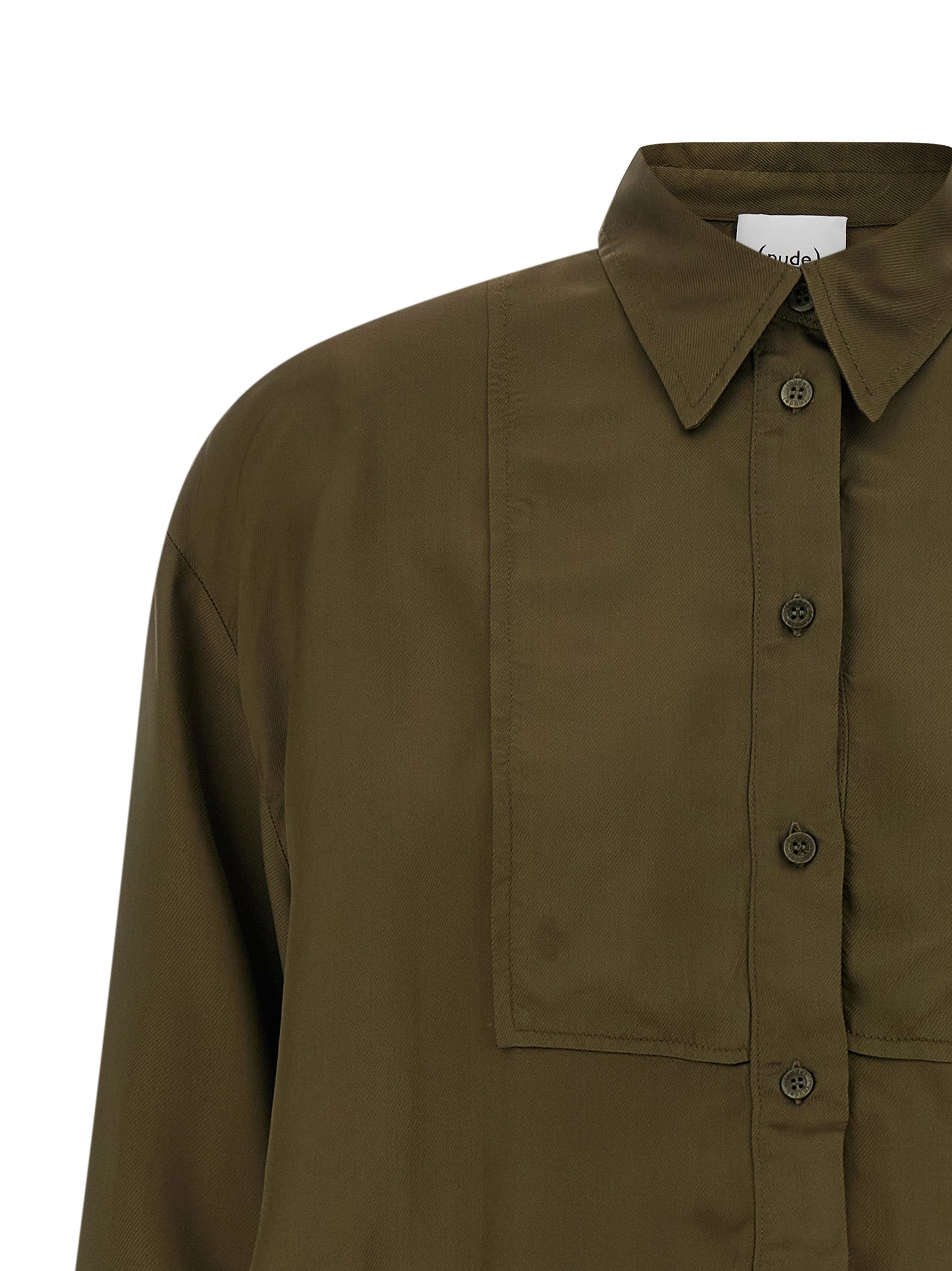 NUDE Zweifarbige Viskosebluse