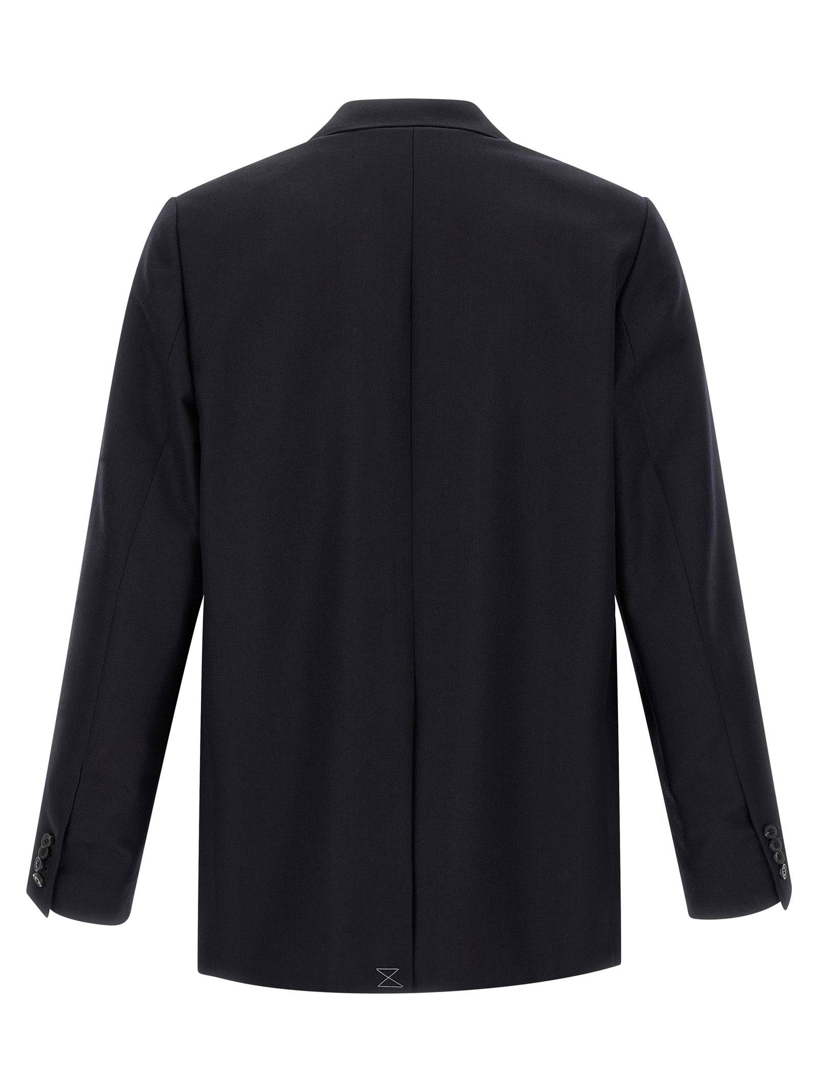 Dries Van Noten Blauer Wollblazer
