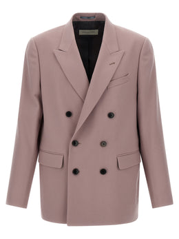 Dries Van Noten Lila Wollblazer